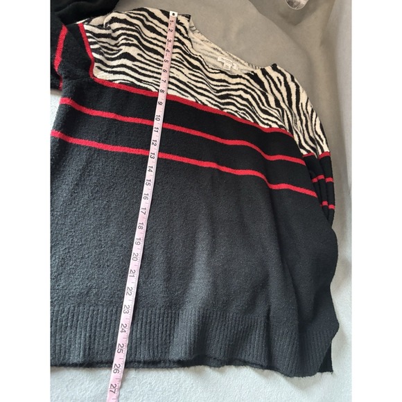 BeachLunchLounge Animal Pattern Knit Women's Long Sleeve Sweater XXL 20 Boho EUC - Picture 5 of 7